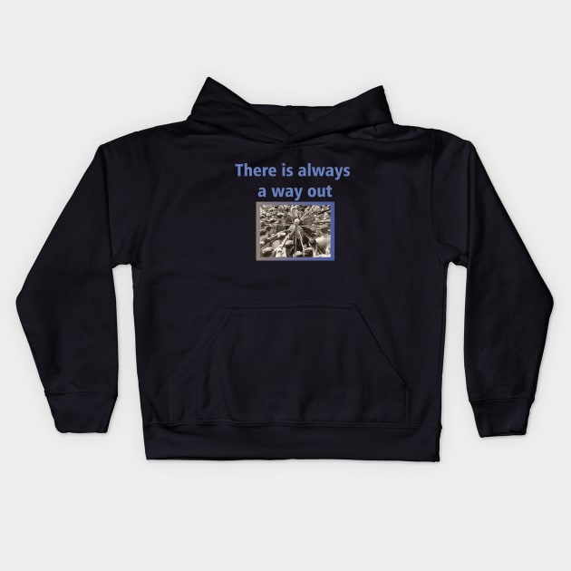 There Is Always A Way Out Nonconformist Edition Kids Hoodie by NorseTech